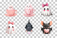 Cute Pink Halloween Clipart Bundle - CraftNest - Digital Crafting and Art