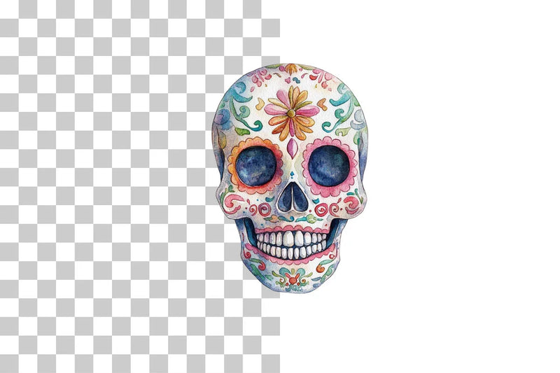 Day of the Dead Sugar Skulls Clipart Bundle - CraftNest - Digital Crafting and Art