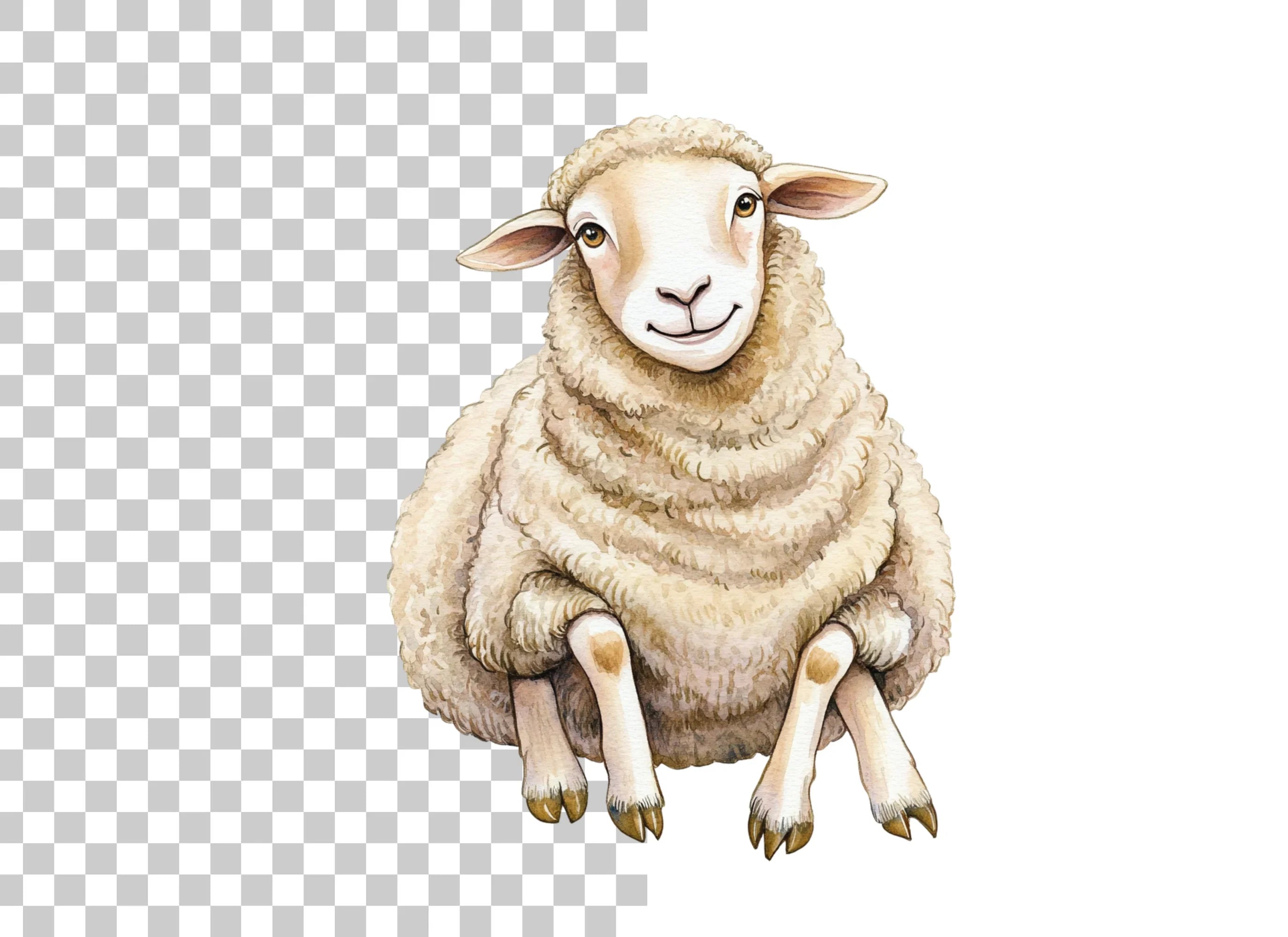 Charming Sheep Clipart Bundle