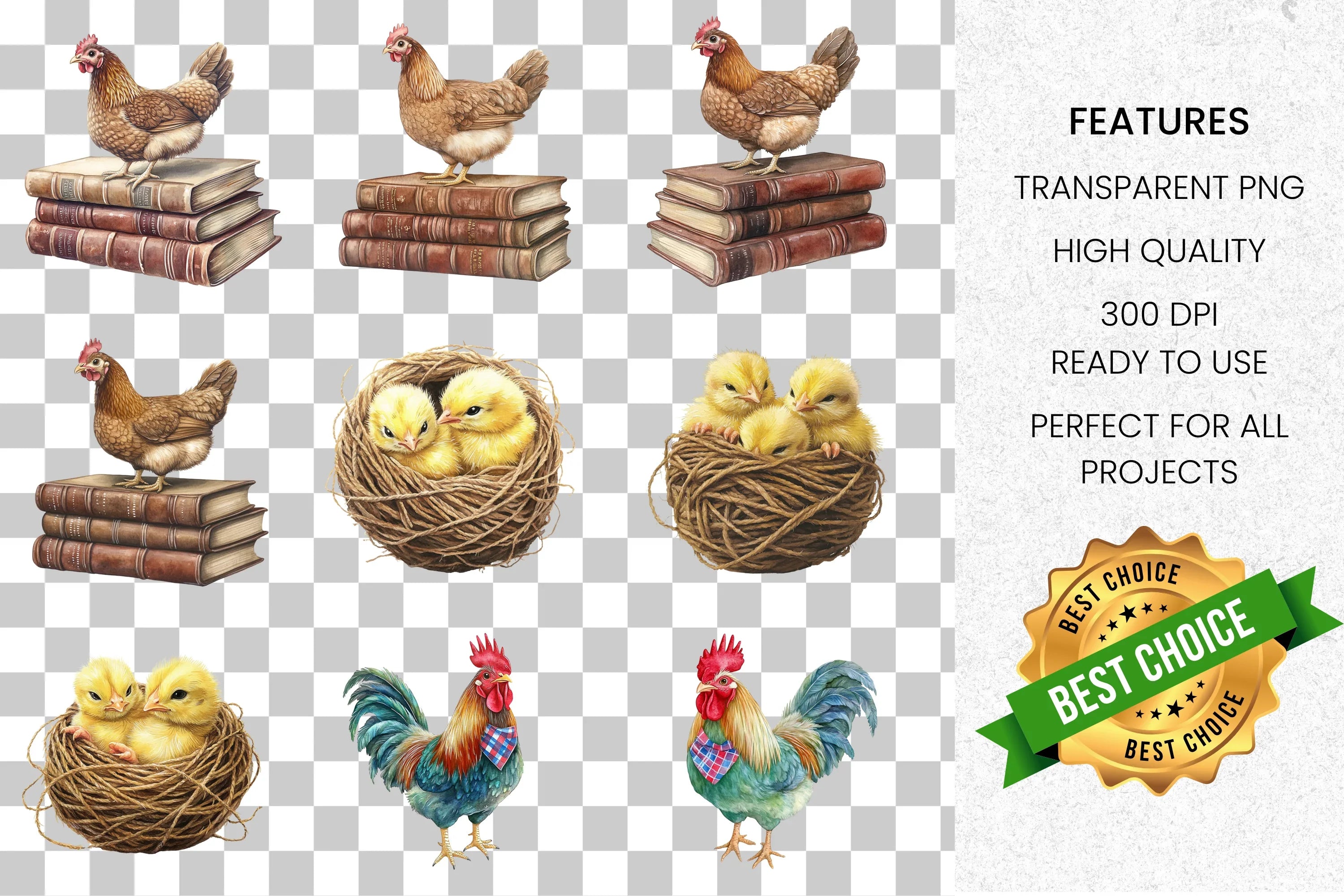 Farm Animals Clipart Bundle