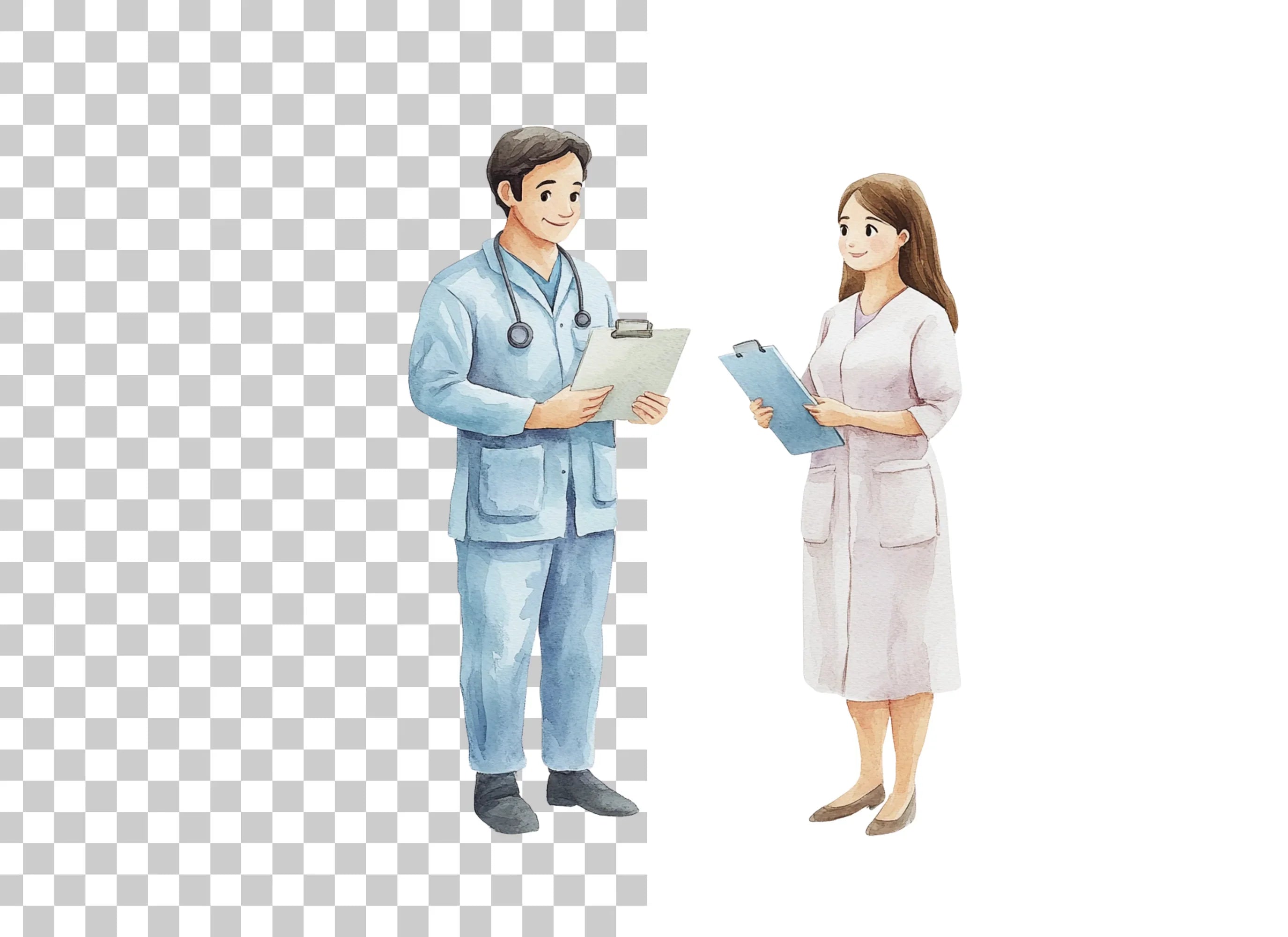 Doctors and Nurses Clipart Bundle