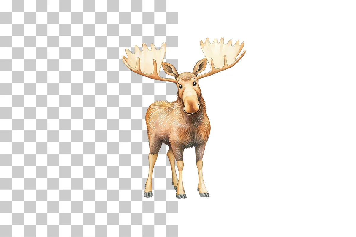 Funny Cartoon Moose Clipart Bundle - CraftNest - Digital Crafting and Art