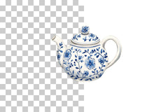 Delft Blue Floral Teapot Clipart Bundle - CraftNest - Digital Crafting and Art