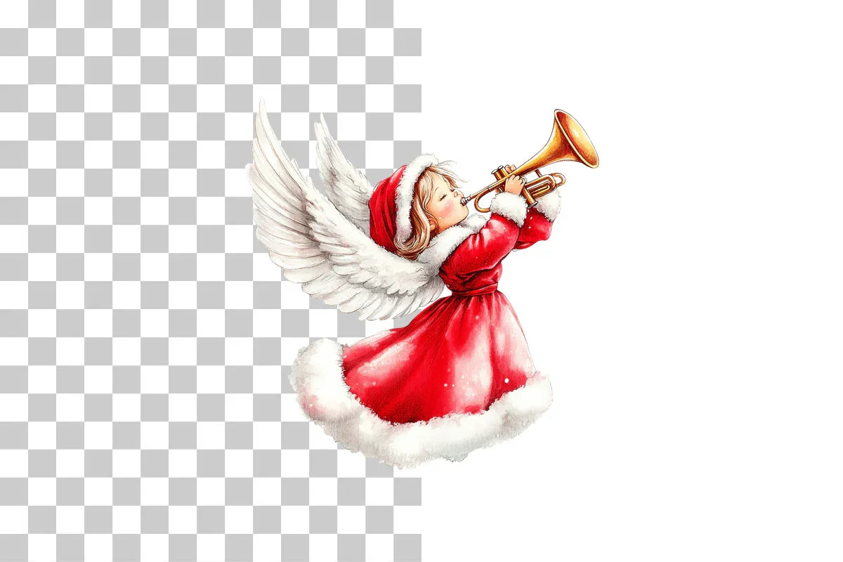 Holiday Angel Clipart Bundle - CraftNest - Digital Crafting and Art