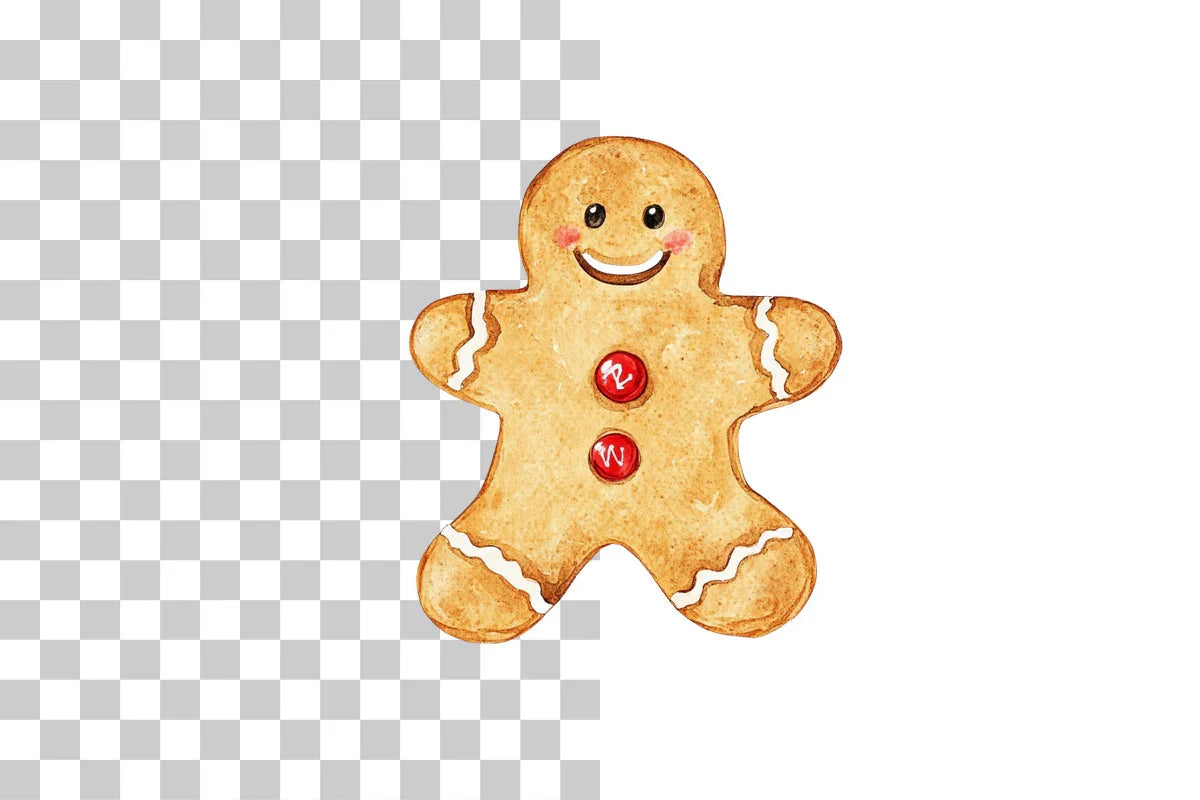 Gingerbread Man Cookie Clipart Bundle - CraftNest - Digital Crafting and Art