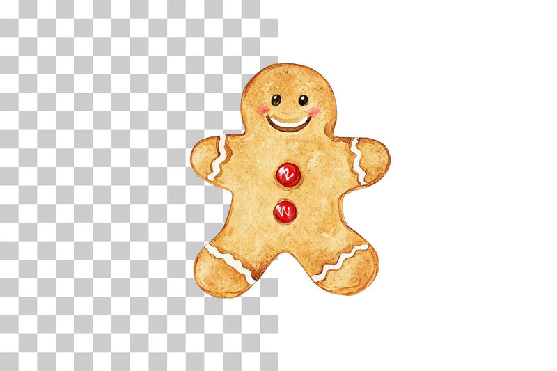 Gingerbread Man Cookie Clipart Bundle - CraftNest - Digital Crafting and Art