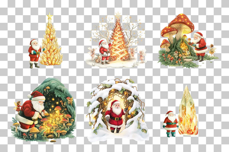 Santa's Magical Garden Clipart Bundle - CraftNest - Digital Crafting and Art