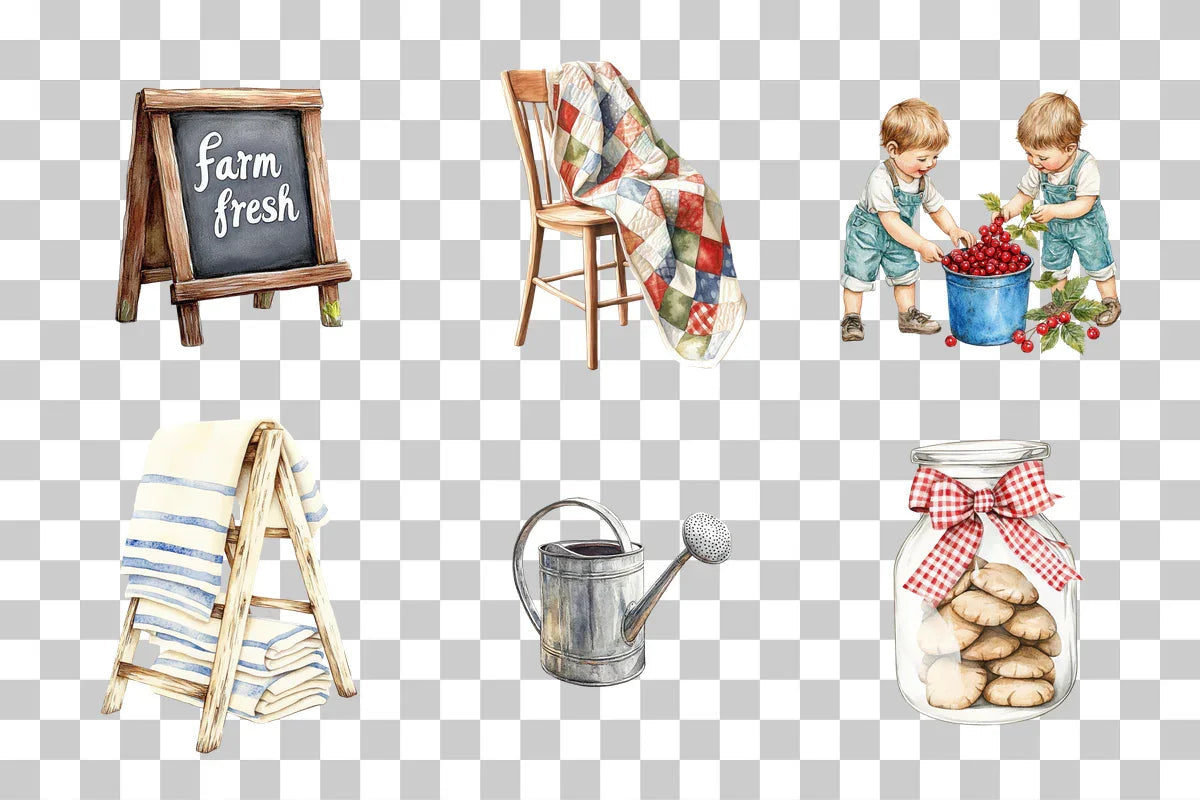 Farmhouse Collection Clipart Bundle - CraftNest - Digital Crafting and Art