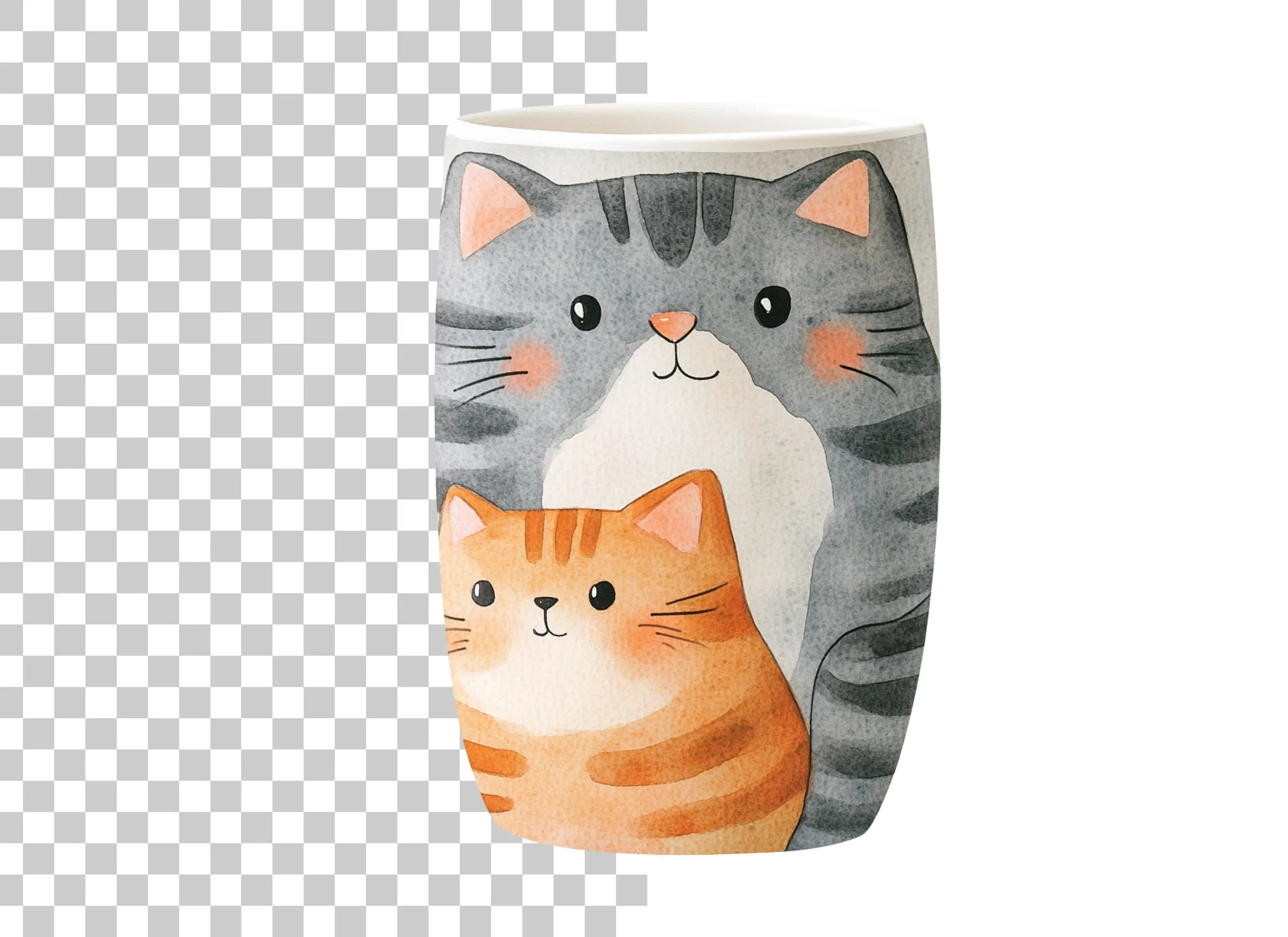 Sweet Cat Duo Clipart Bundle