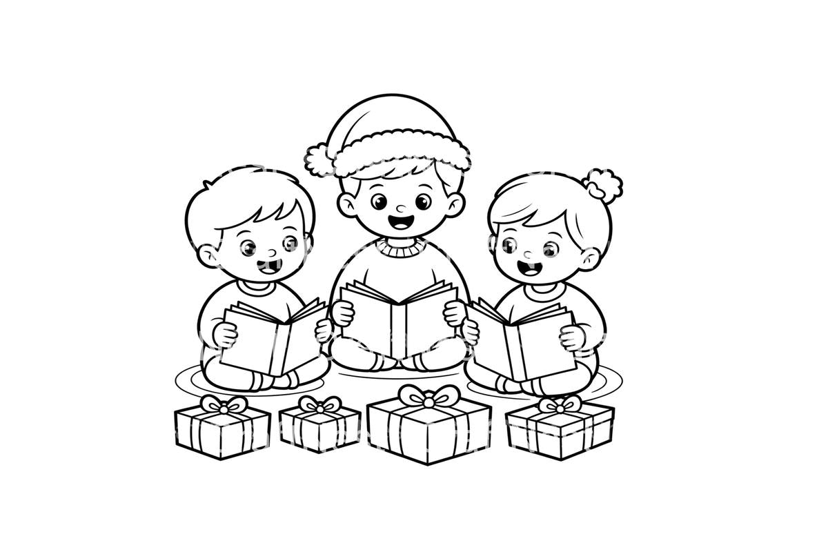 Christmas Kids Gifts Coloring Books