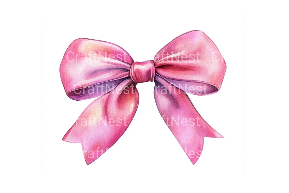 Ribbon Bows Clipart Bundle
