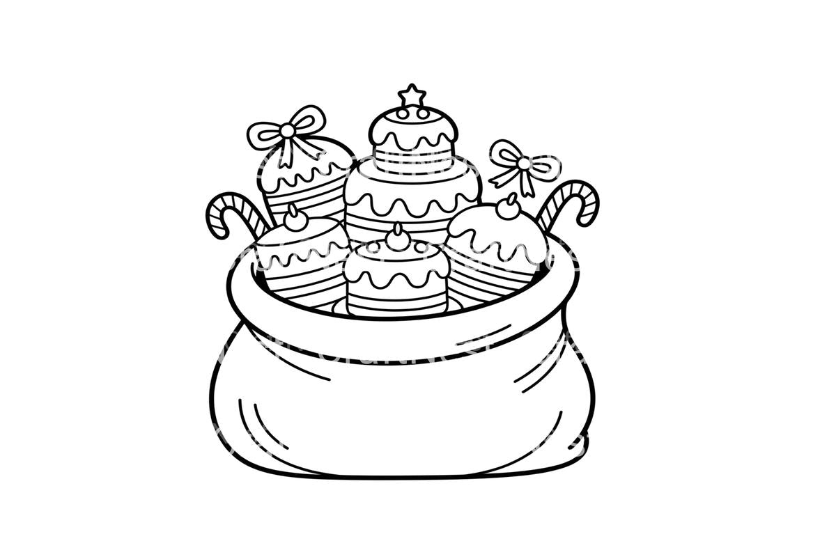 Christmas Gift Bags Coloring Books