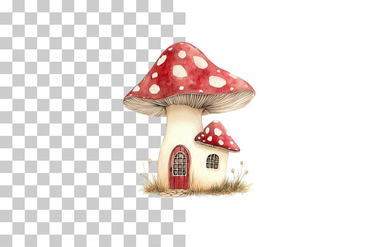 Mushroom Fairy House Clipart Bundle - CraftNest - Digital Crafting and Art