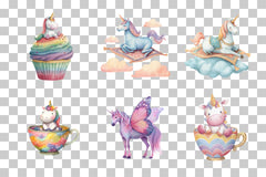 Cute Unicorn Clipart Bundle - CraftNest - Digital Crafting and Art