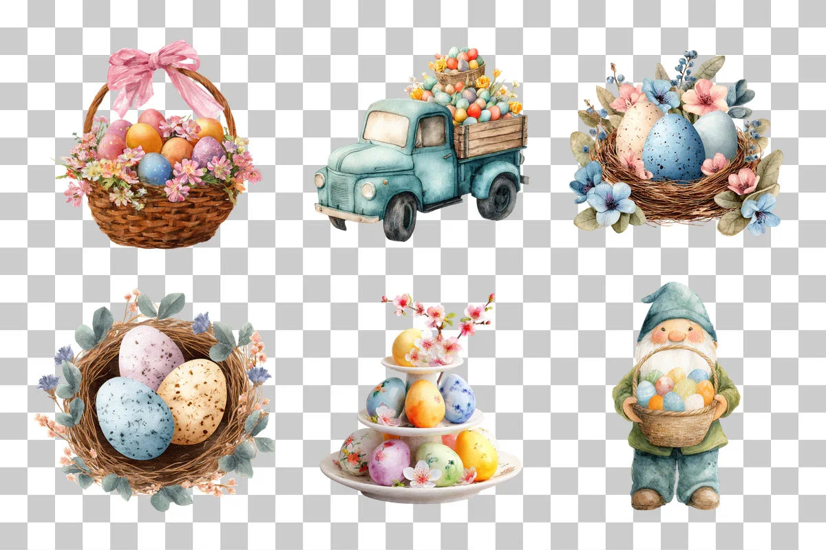 Pastel Easter Clipart Bundle - 360 Designs - CraftNest - Digital Crafting and Art