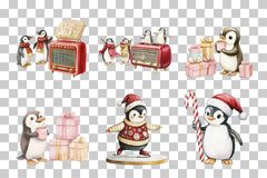 Cute Christmas Penguin Clipart Bundle - CraftNest - Digital Crafting and Art