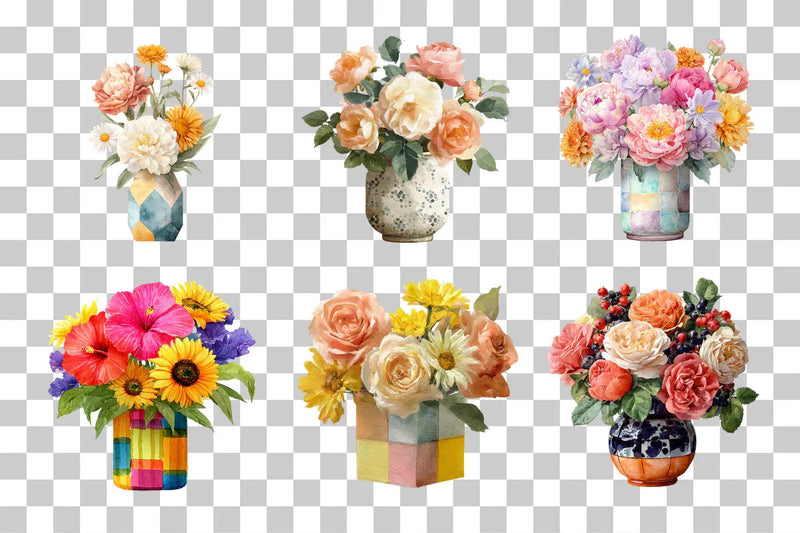 Summer Flowers Clipart Bundle - CraftNest - Digital Crafting and Art