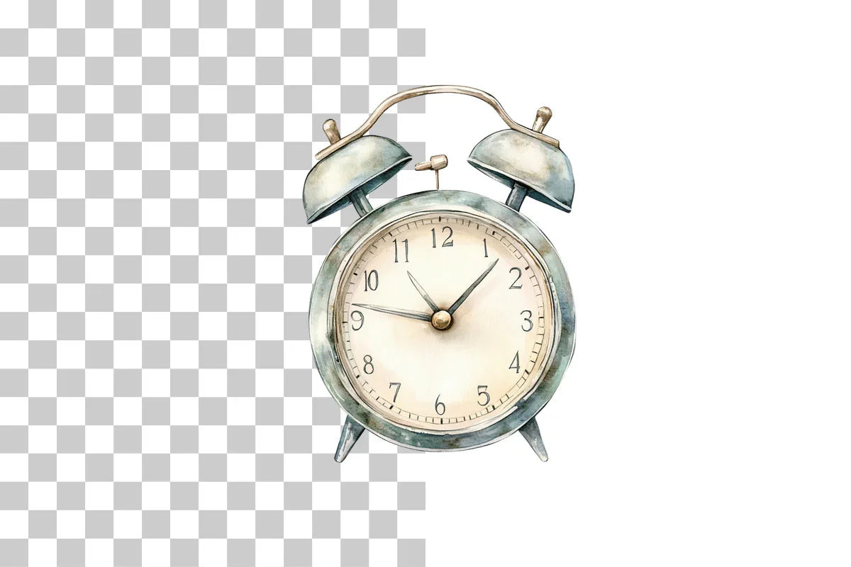 Vintage Alarm Clock Clipart Bundle - CraftNest - Digital Crafting and Art