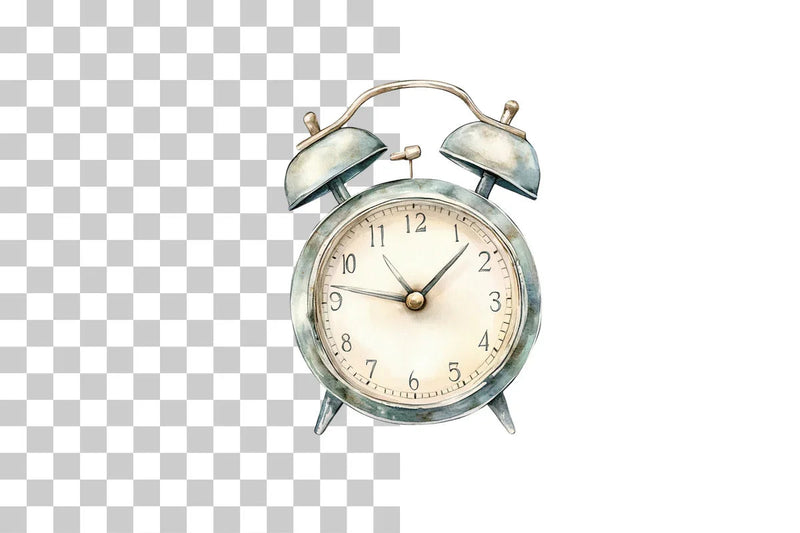 Vintage Alarm Clock Clipart Bundle - CraftNest - Digital Crafting and Art