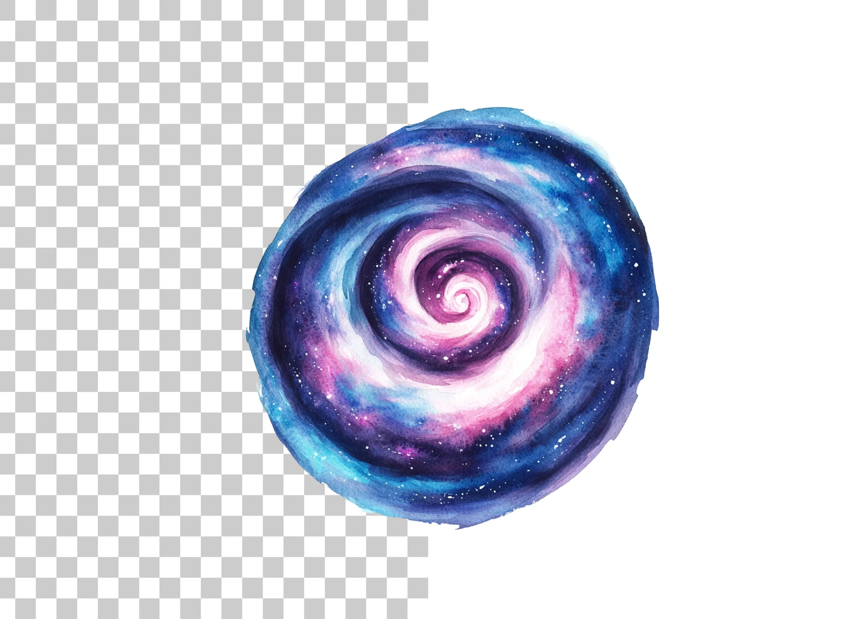 Galaxy Swirl Clipart Bundle