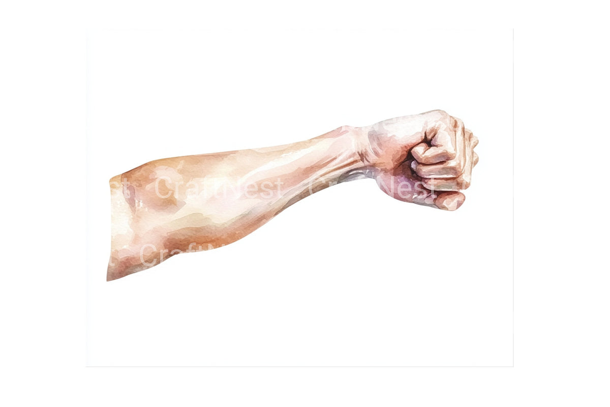Strong Fists Clipart Bundle