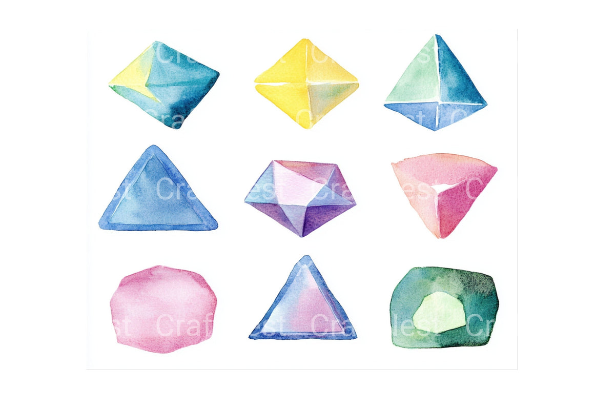 Geometric Shapes Collections Clipart Bundle
