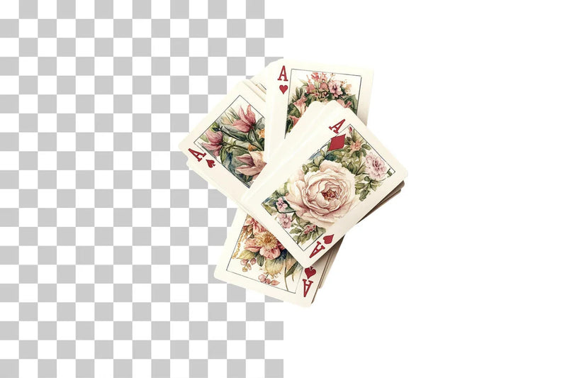 Floral Playing Cards Clipart Bundle - CraftNest - Digital Crafting and Art