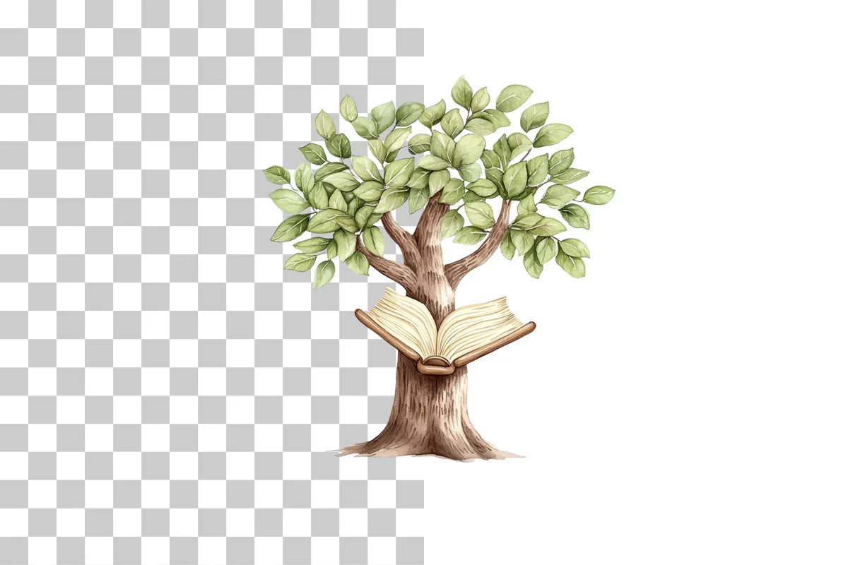 Book Tree Reading Concept Clipart Bundle - CraftNest - Digital Crafting and Art