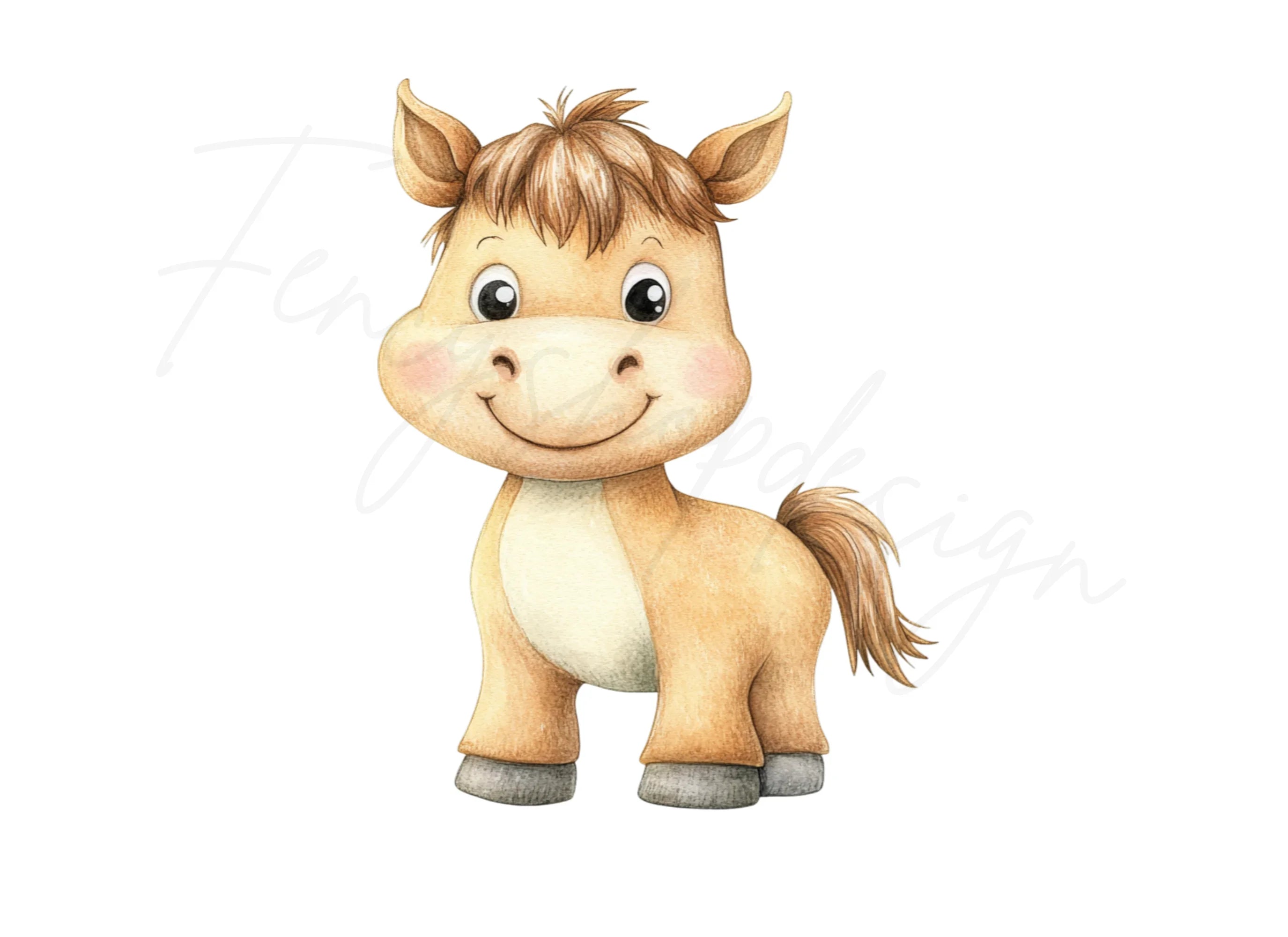 Charming Baby Horse Clipart Bundle