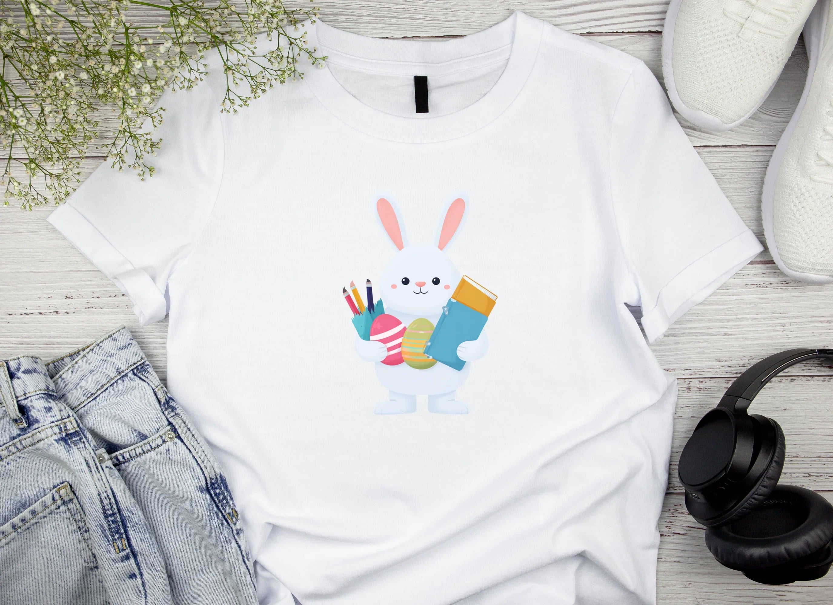 Bunny School Elements Clipart Bundle - CraftNest - Digital Crafting and Art