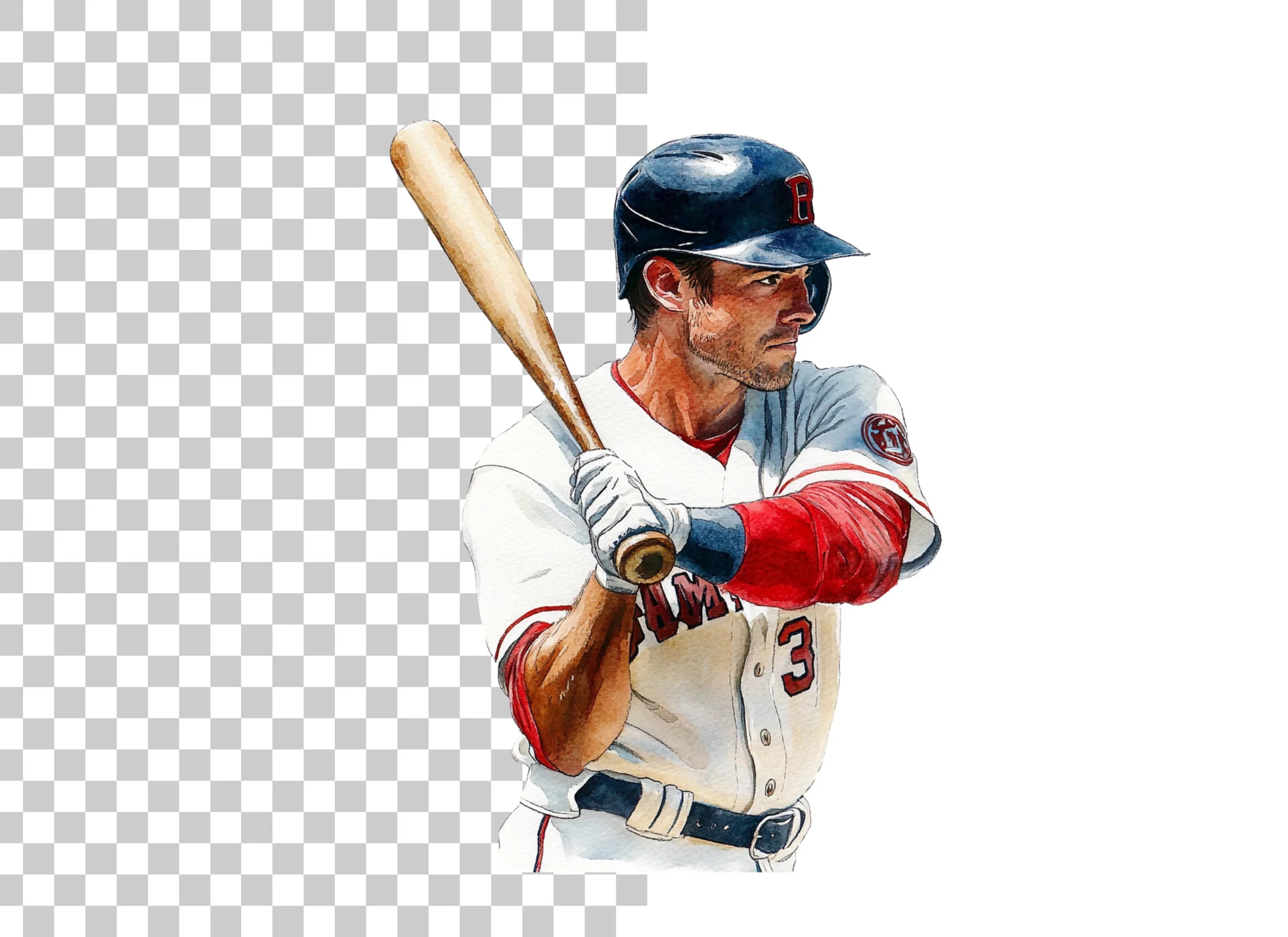 Baseball Players Clipart Bundle