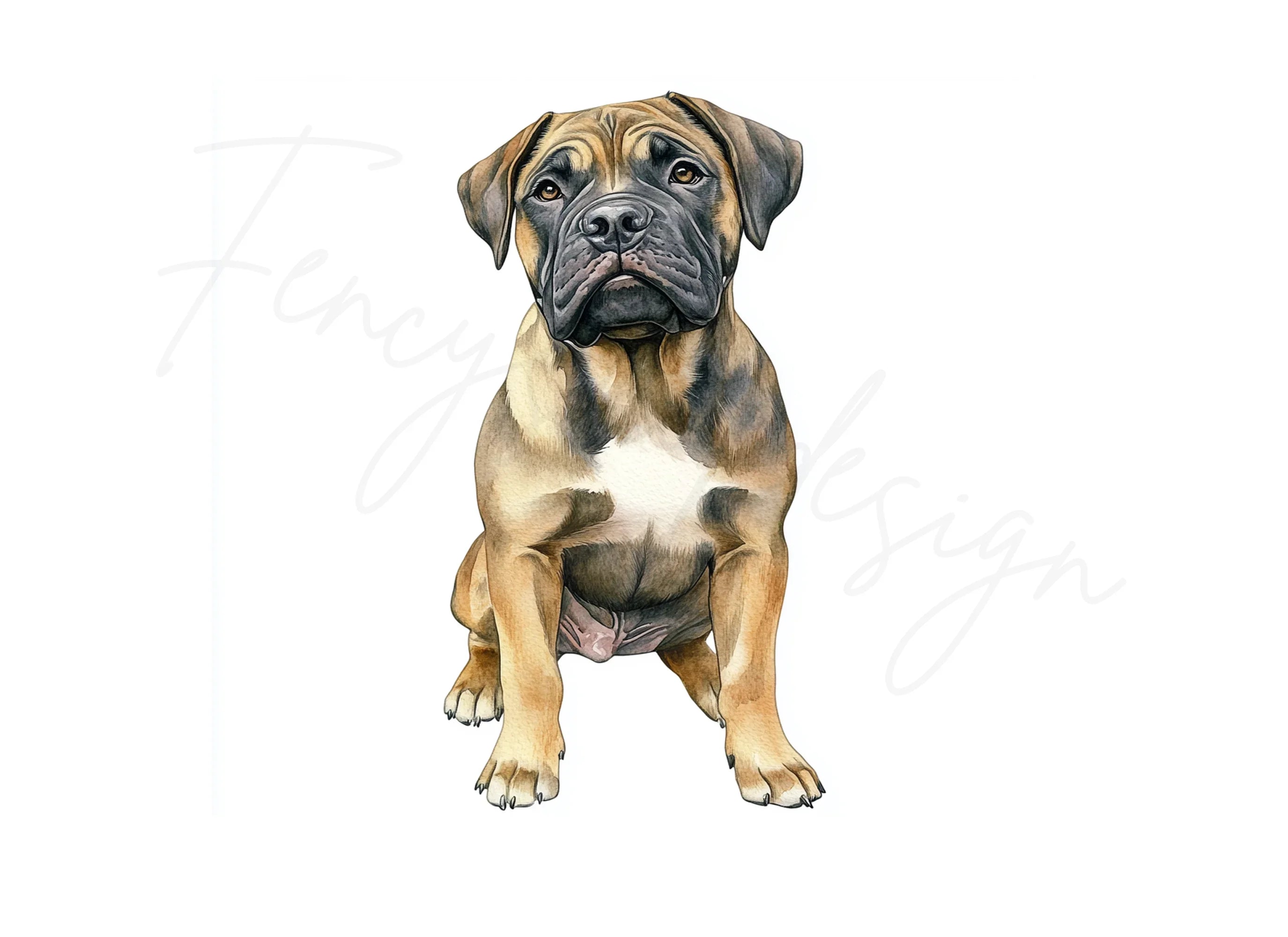 Bullmastiff Dog Clipart Bundle