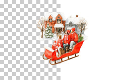 Cozy Christmas Village Clipart Bundle - CraftNest - Digital Crafting and Art