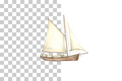 Vintage Sailboat Nautical Scene Clipart Bundle - CraftNest - Digital Crafting and Art