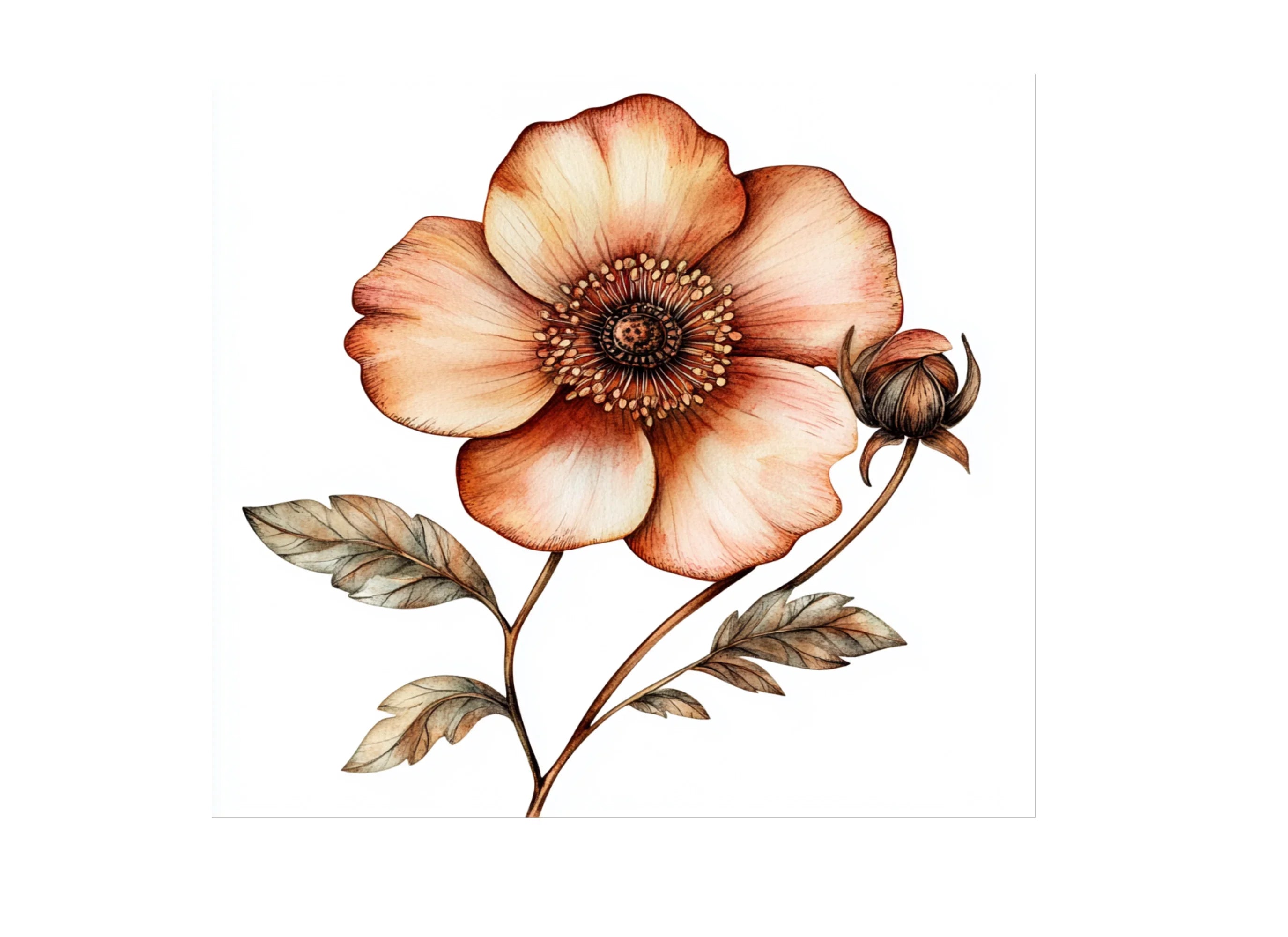 Steampunk Floral Clipart Bundle