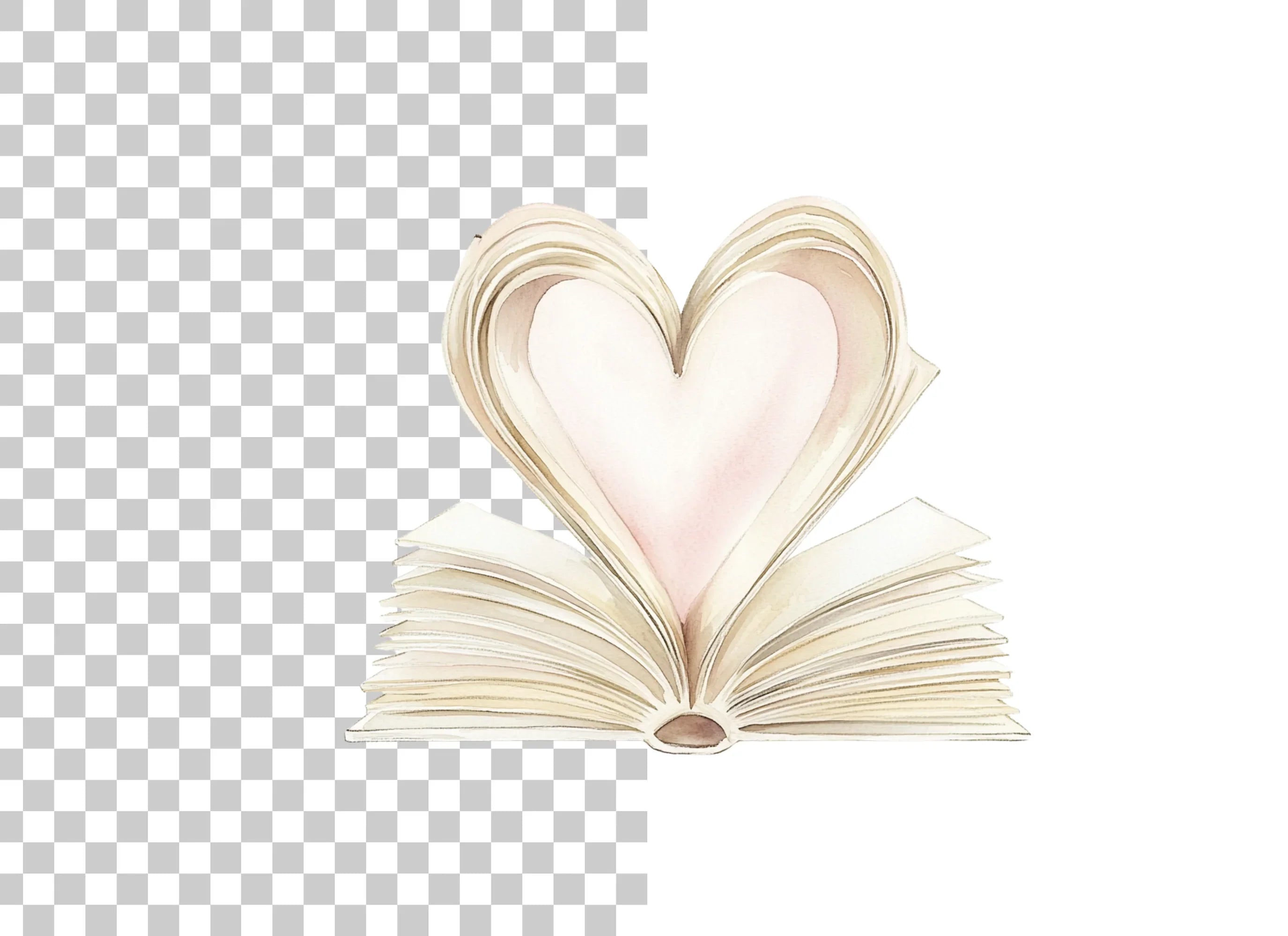 Heart Book Clipart Bundle