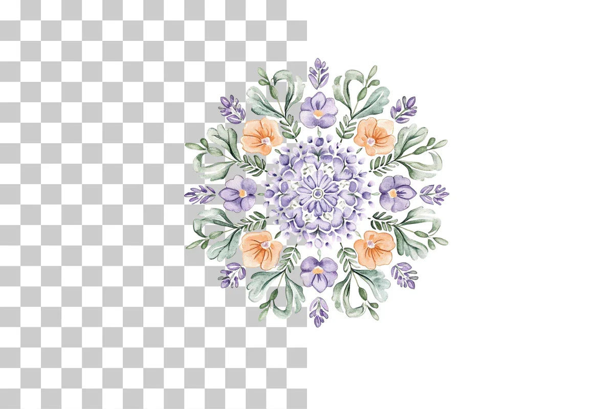 Floral Mandala Pattern Clipart Bundle - CraftNest - Digital Crafting and Art