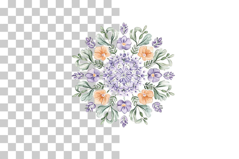 Floral Mandala Pattern Clipart Bundle - CraftNest - Digital Crafting and Art