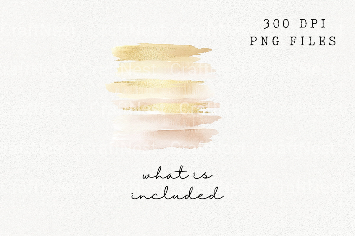 Gold Glitter Creations Clipart Bundle