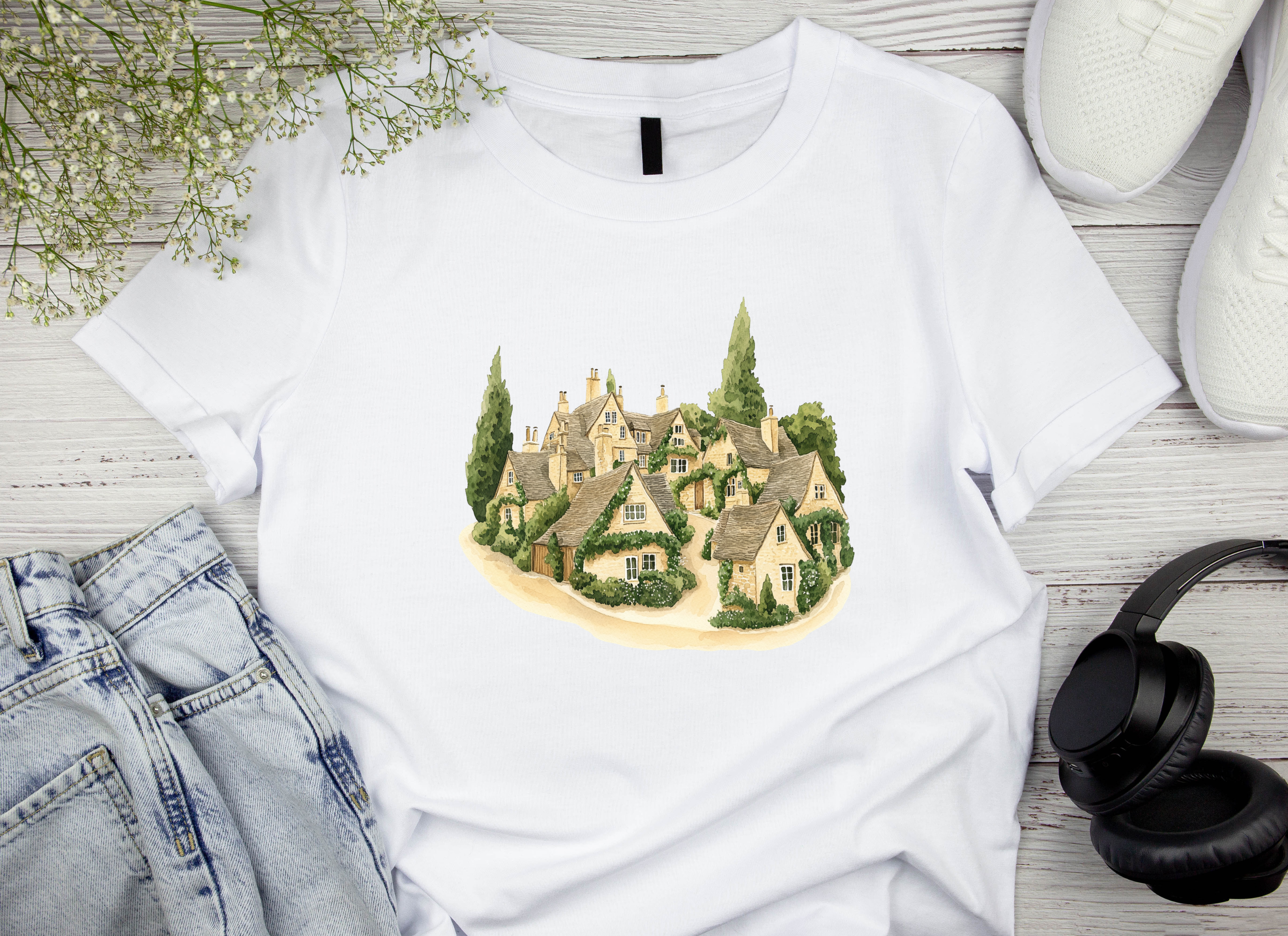 Cotswolds English Village Clipart Bundle