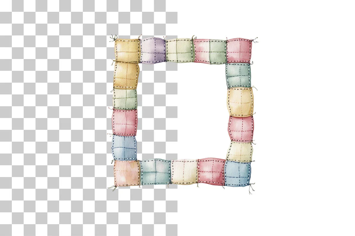 Patchwork Fabric Border Frame Clipart Bundle - CraftNest - Digital Crafting and Art
