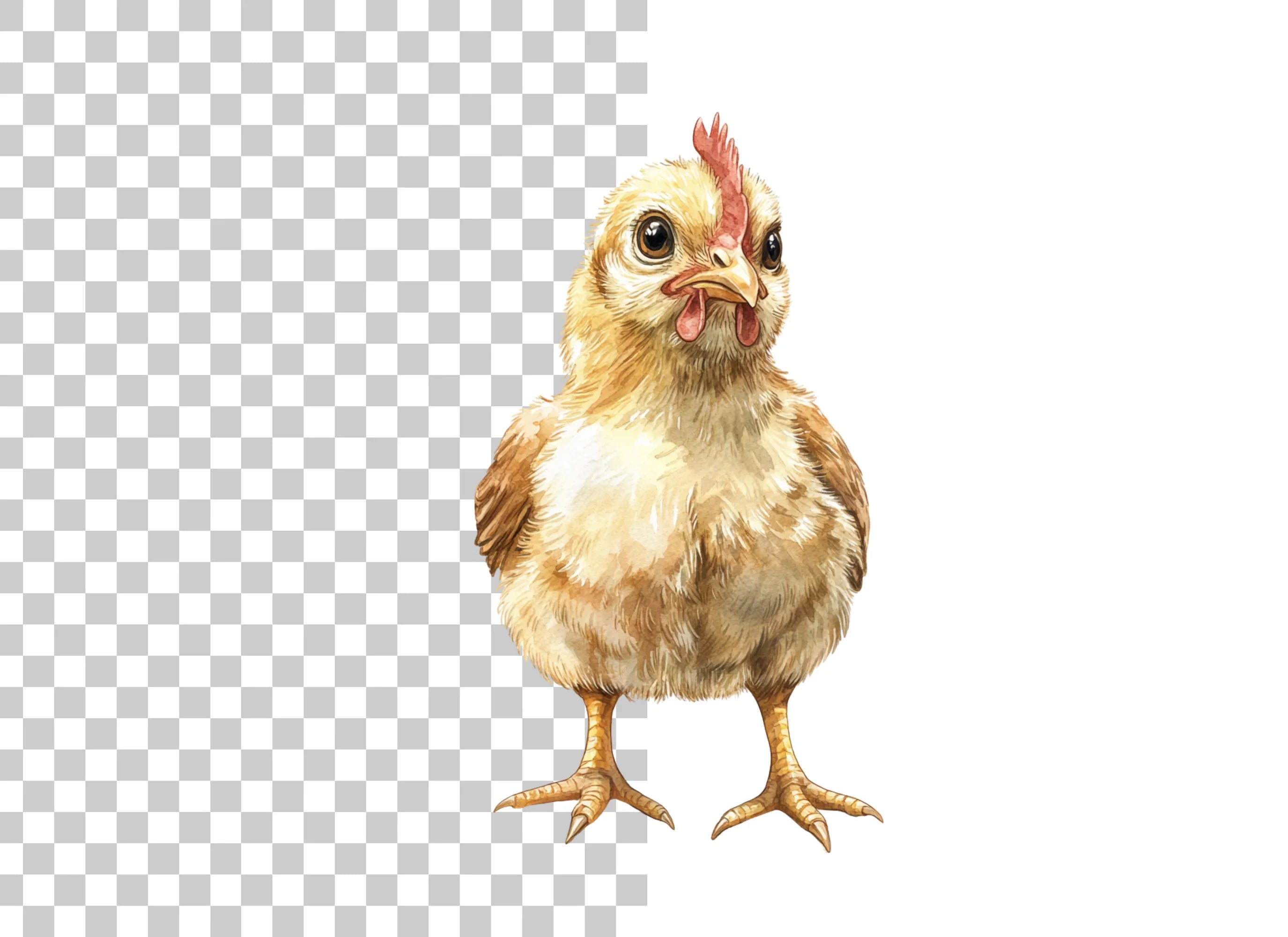 Cute Hen and Chick Clipart Bundle