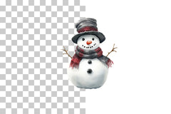 Realistic Winter Snowman Clipart Bundle - CraftNest - Digital Crafting and Art