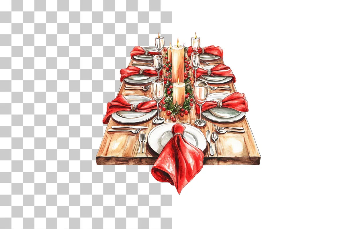 Candle Dinner Clipart Bundle - CraftNest - Digital Crafting and Art