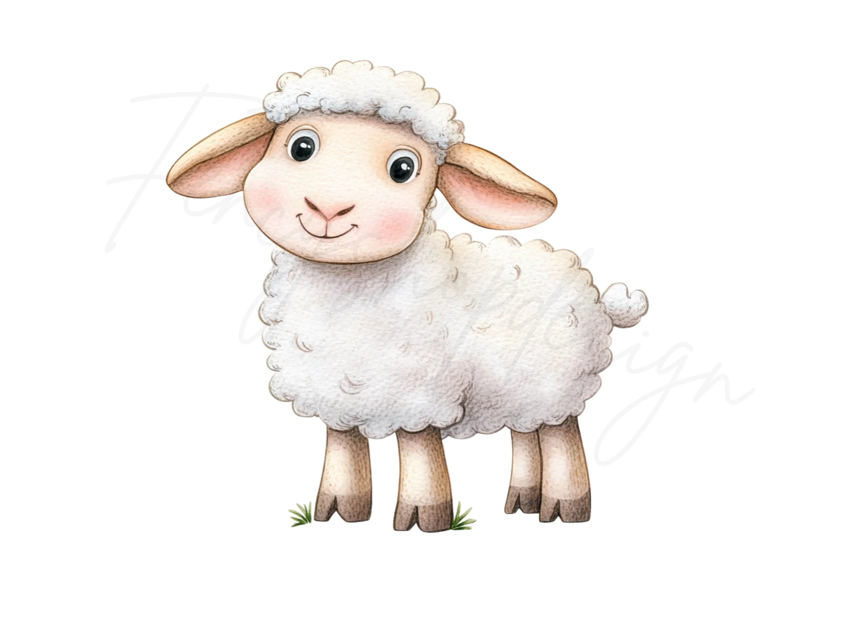 Charming Sheep and Lamb Clipart Bundle