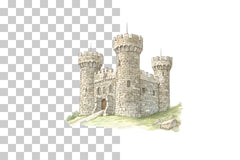 Historic Hillside Castle Clipart Bundle - CraftNest - Digital Crafting and Art