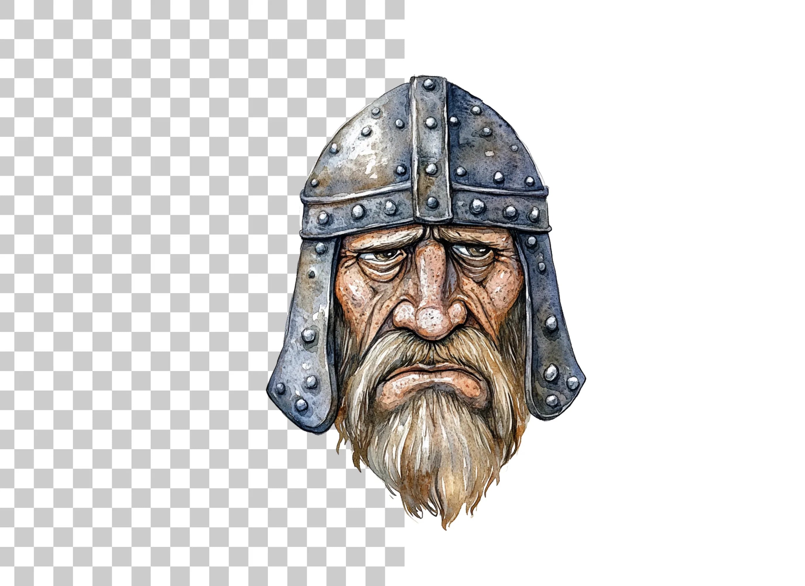 Viking Warrior Portraits Clipart Bundle