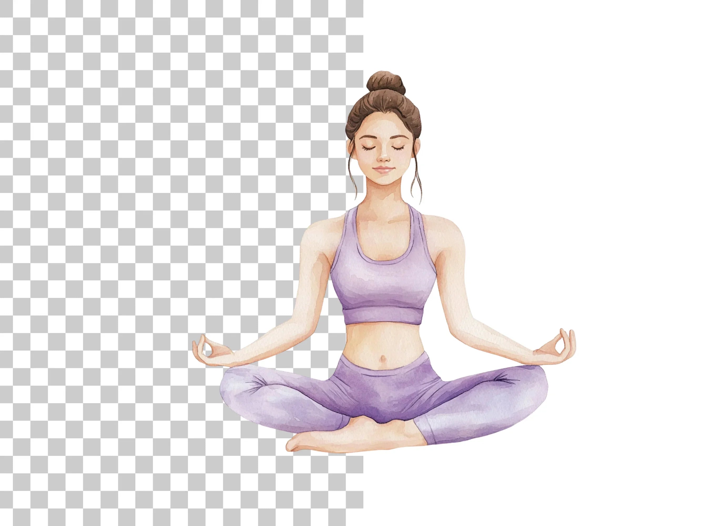 Yoga Poses Clipart Bundle