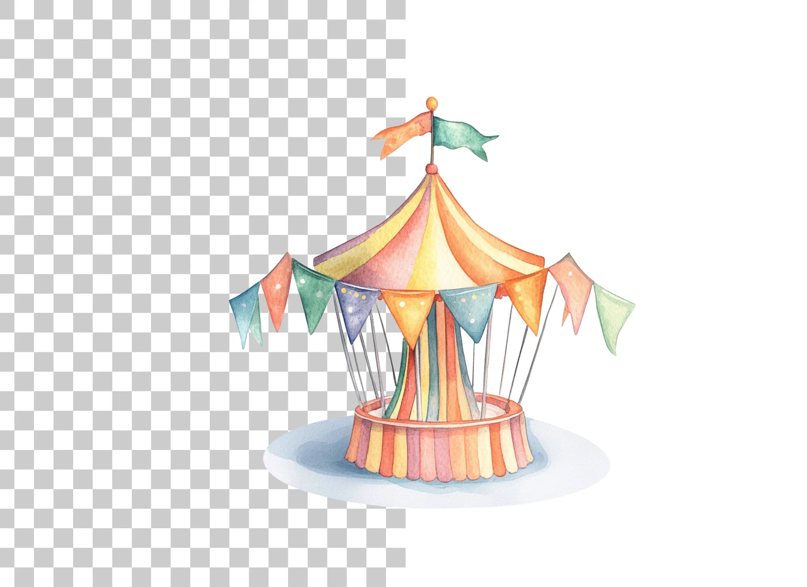 Carousel Ride Clipart Bundle