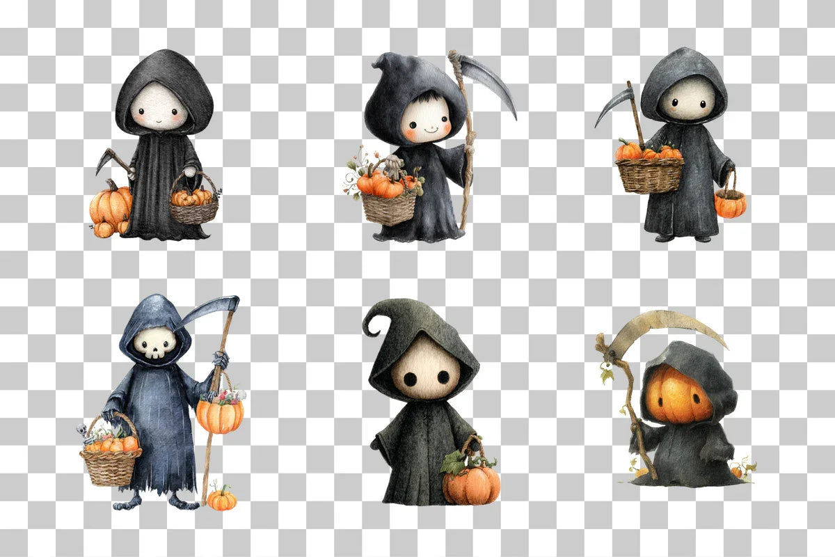 Halloween Death Clipart Bundle - CraftNest - Digital Crafting and Art